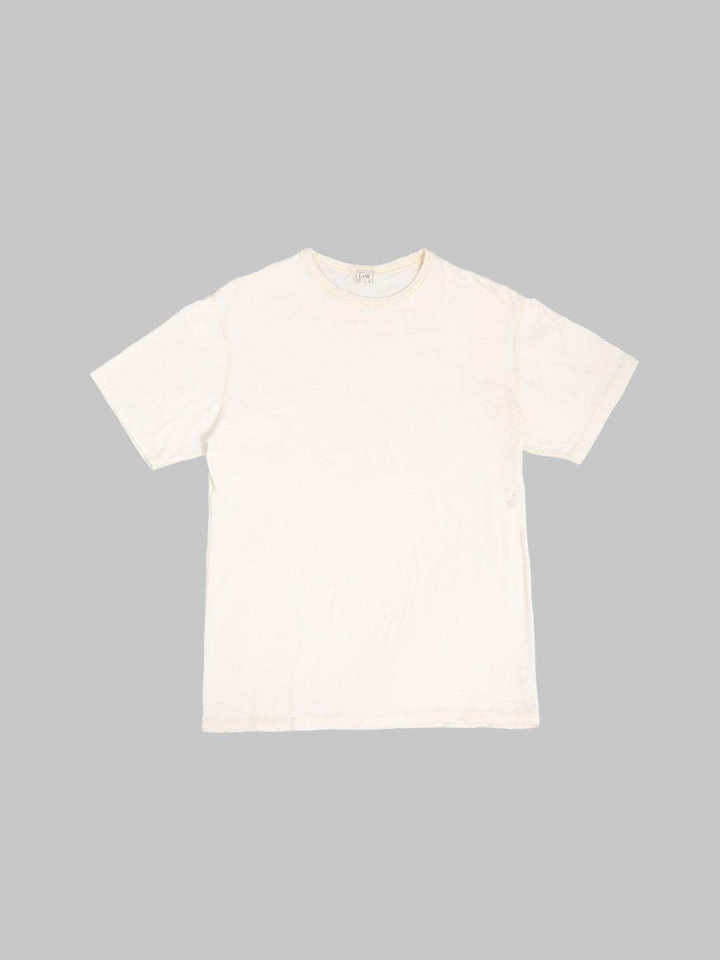 Loopwheeled  Shoulder Taped Crewneck T-Shirt Classic Ivory