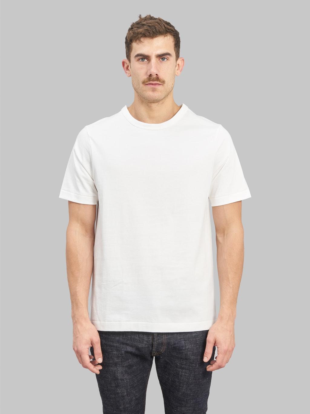 214 2-Thread Heavyweight 7.2oz Crewneck Loopwheeled Relaxed Fit T-Shirt White