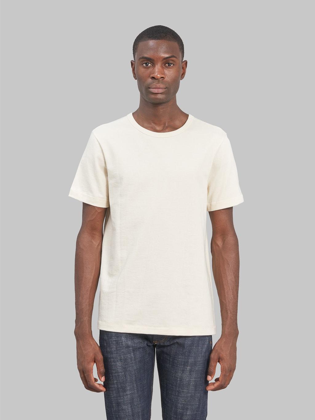 215 2-Thread Heavyweight 7.2oz Crewneck Loopwheeled Classic Fit T-Shirt Nature