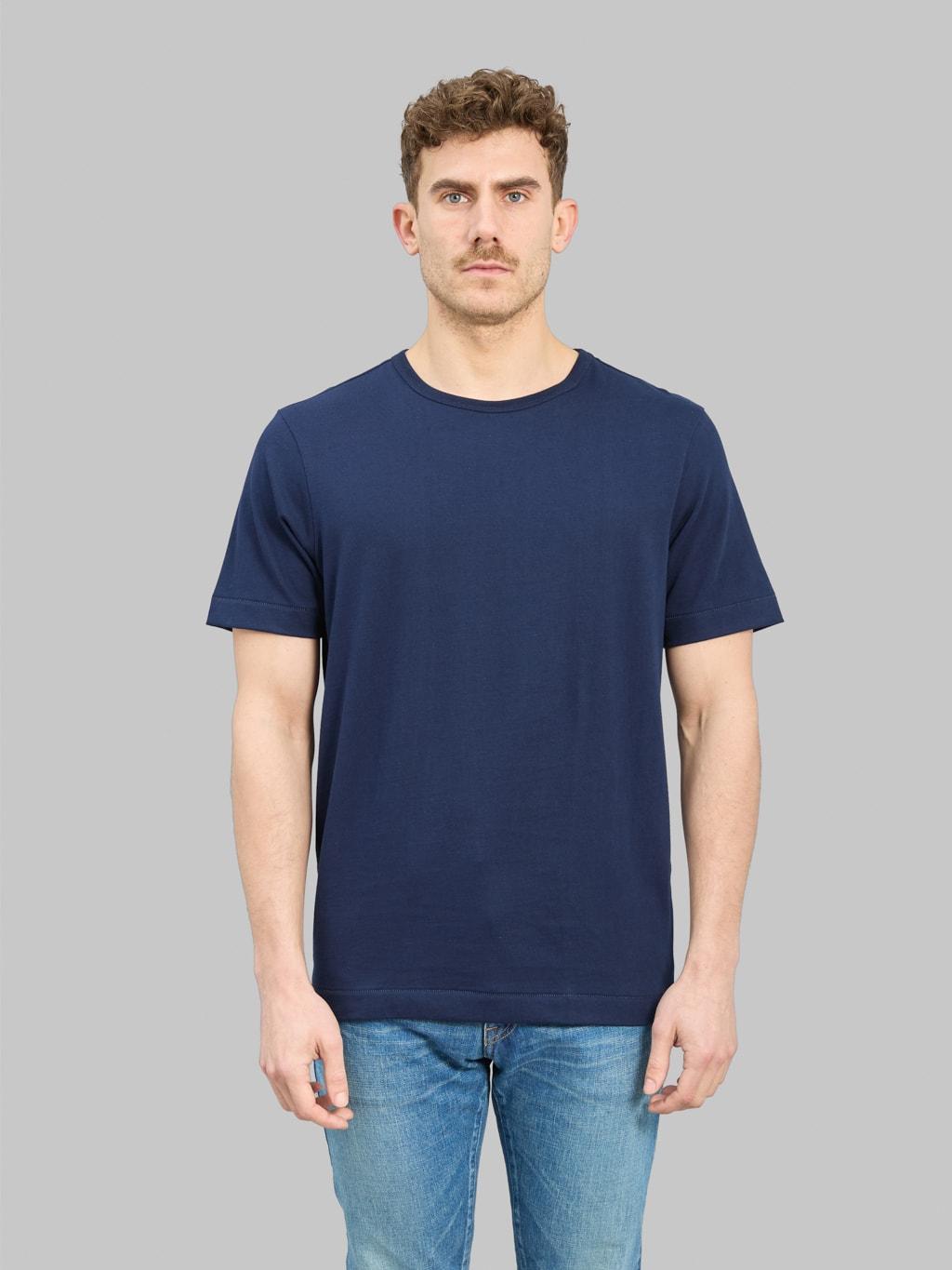 2M15 Sturdy Jersey 6.8oz Crewneck Classic Fit T-Shirt Ink Blue