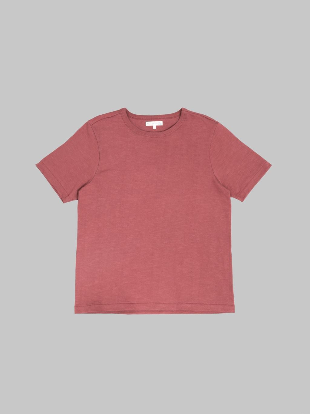 2S14 Super Heavyweight 13.4oz Crewneck Loopwheeled Relaxed Fit  T-Shirt Burgundy