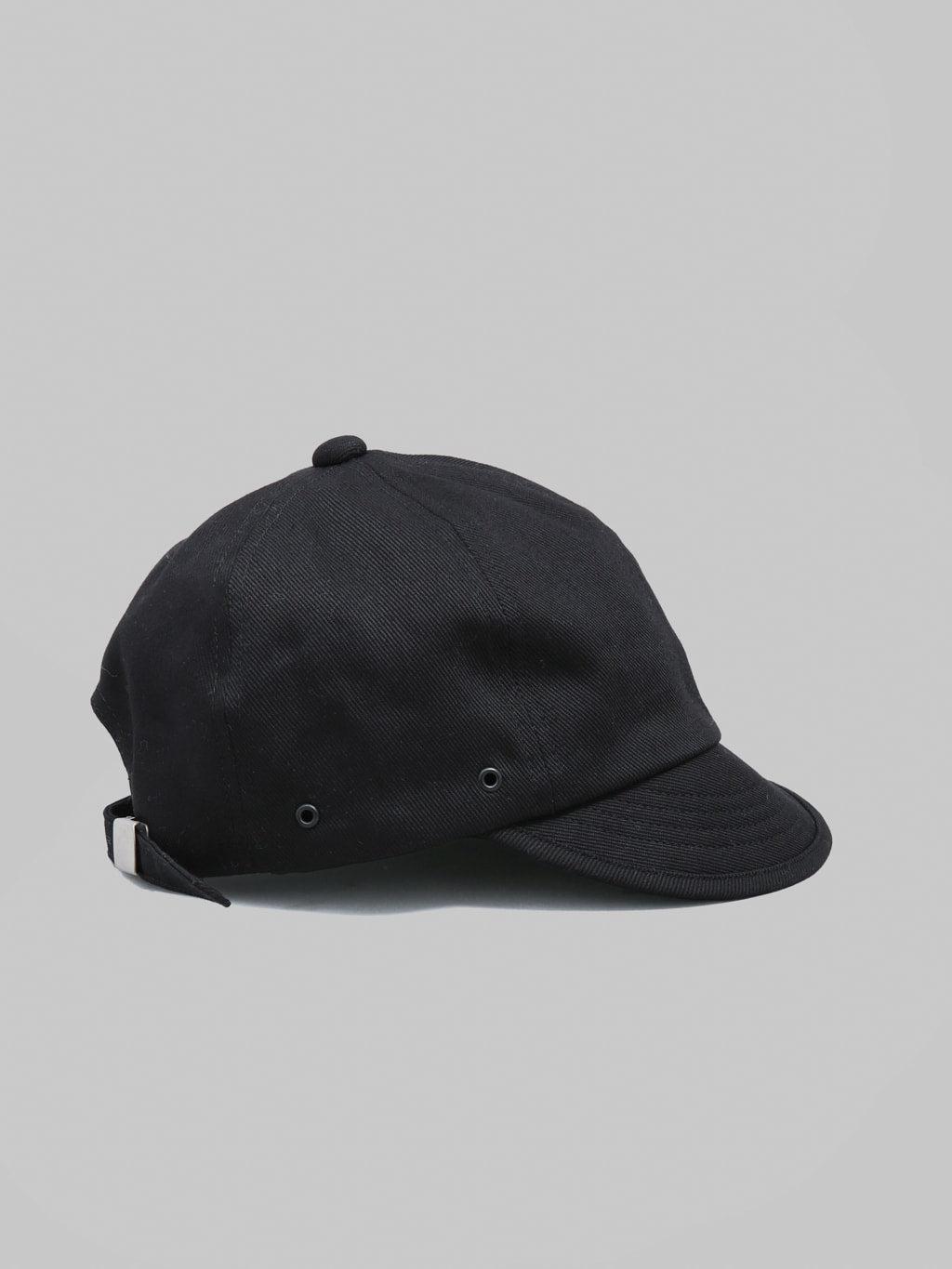 Twill Bridge Cap Type 2 Black