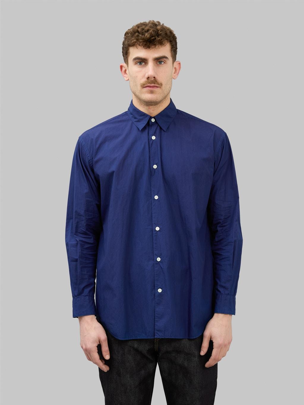 MALS1003 Natural Indigo Broad Long Sleeve Shirt