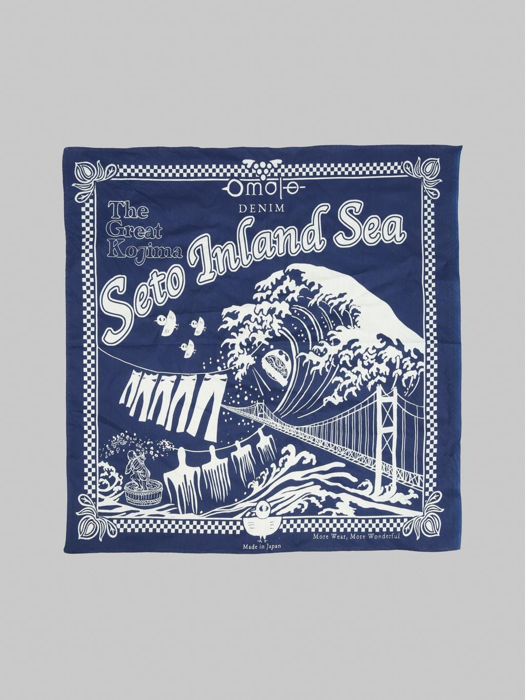 9302 Kojima Selvedge Bandana Indigo