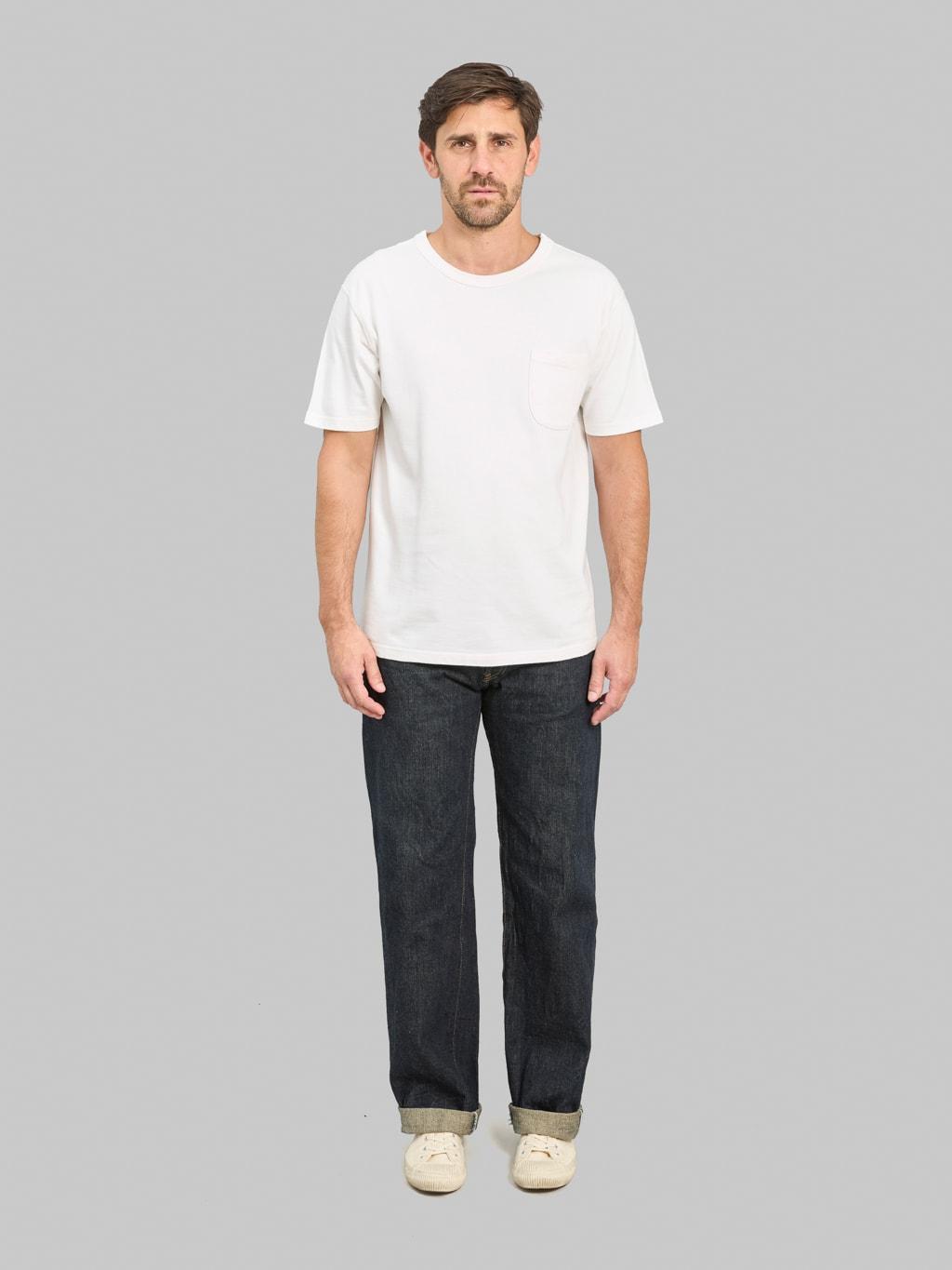 200-GC15 15oz Greencast Denim Wide Straight Jeans