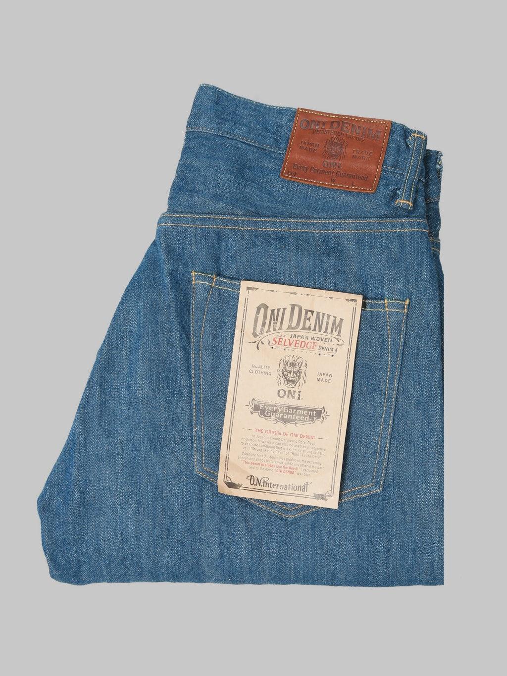 222-OFBD 13.7oz Old Faded Blue Denim Super Wide Straight Jeans