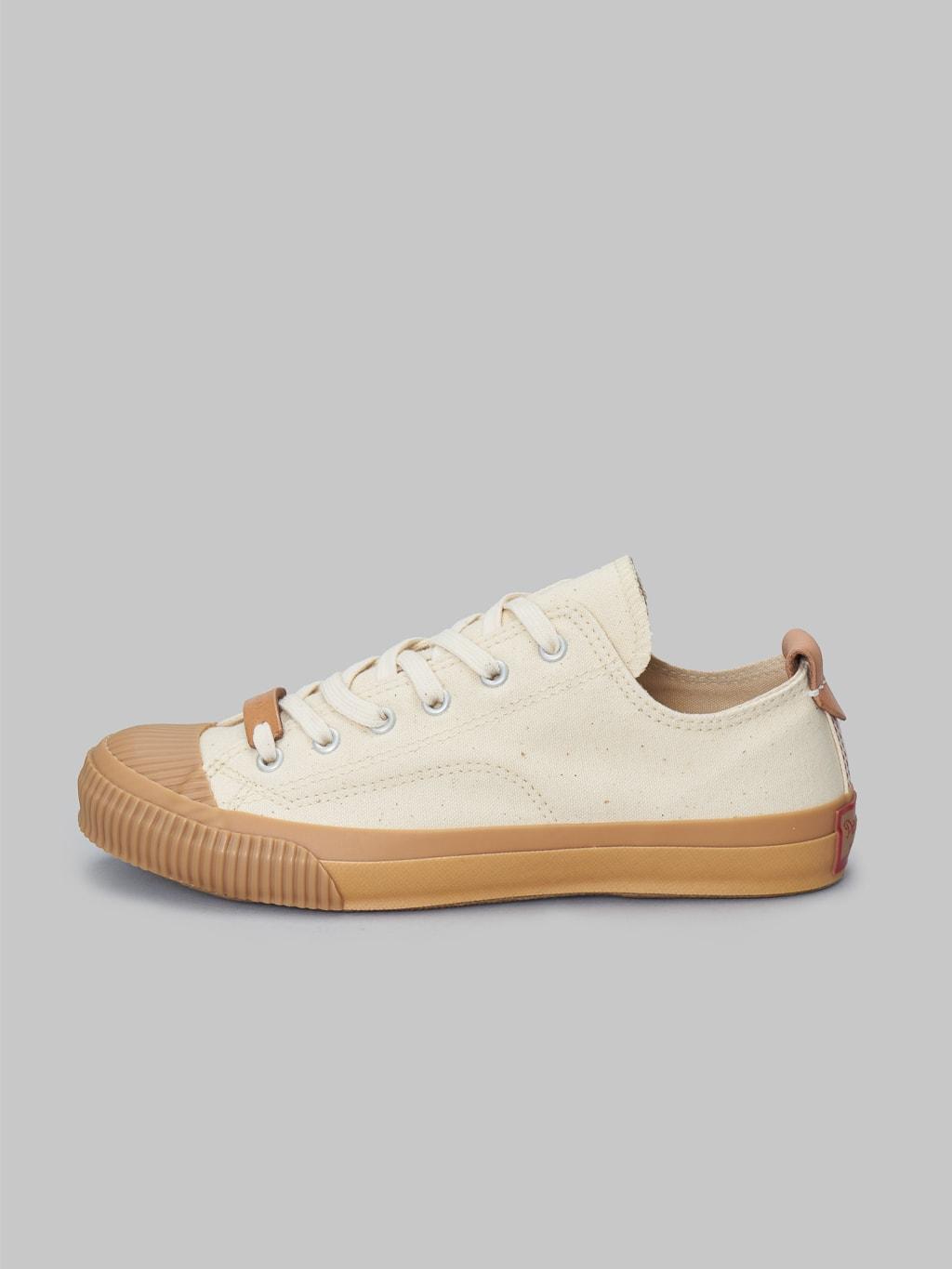 Shellcap Sneakers Low Leather Pull Strap Kinari/Gum
