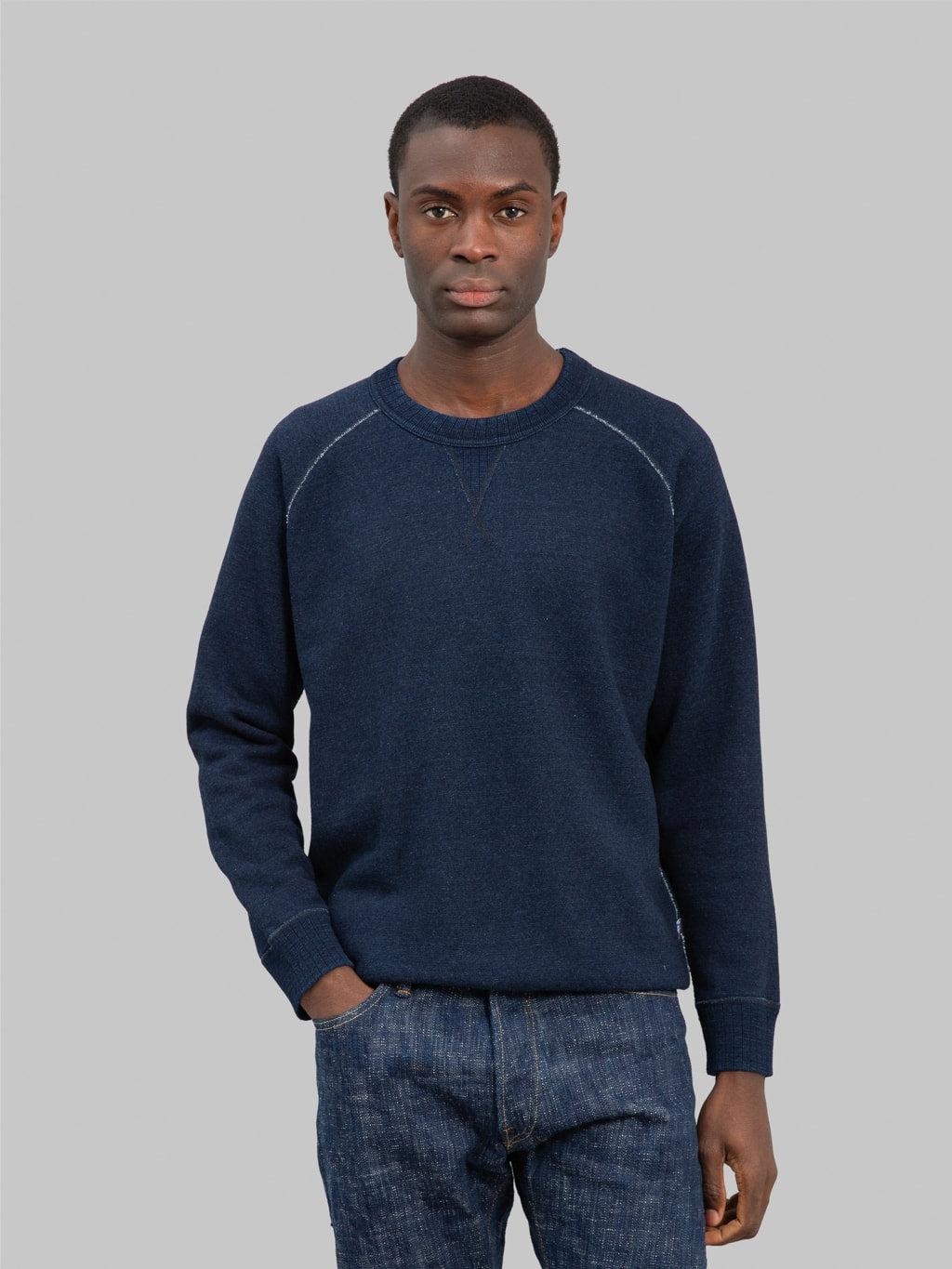 5409-ID Yarn Dyed Indigo Sweatshirt