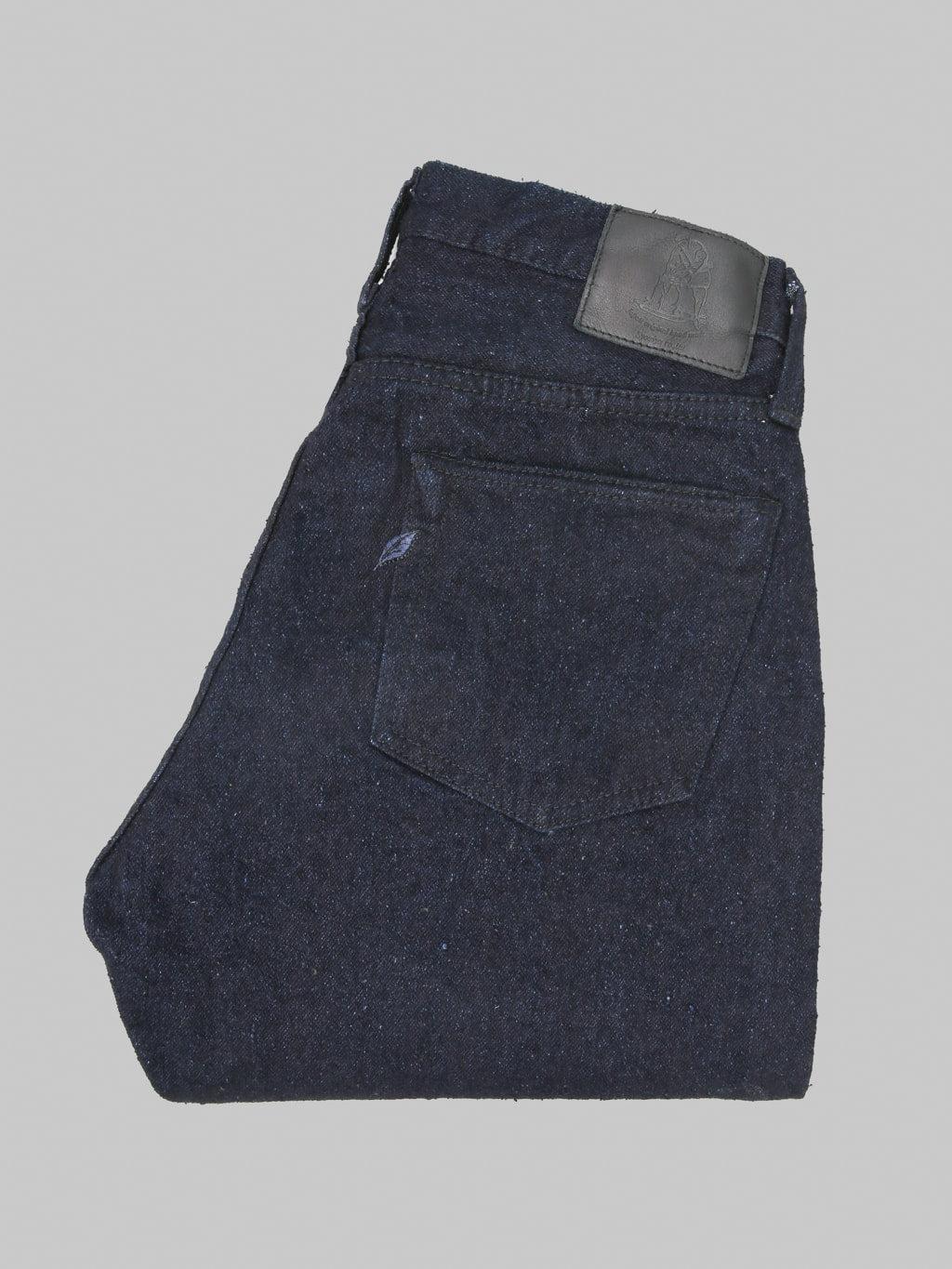 DNP-003-IDSM 16oz Double Nep "Indigo x Sumi" Regular Straight Jeans
