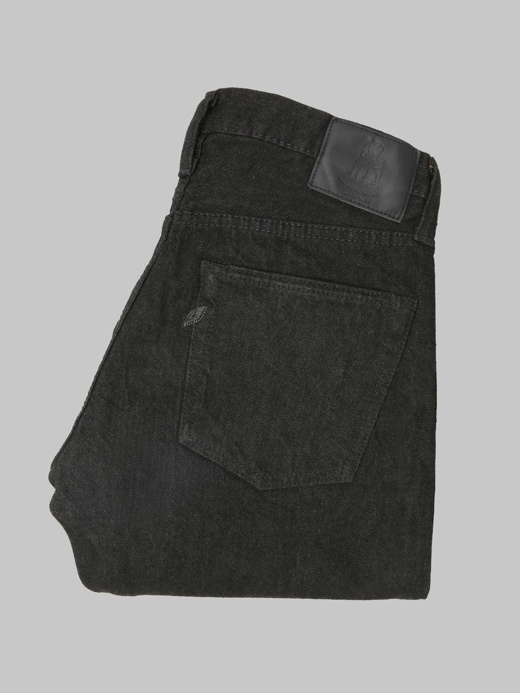 TCD-005-BR 14.5oz "Teacore Black x Brown" Slim Straight Jeans