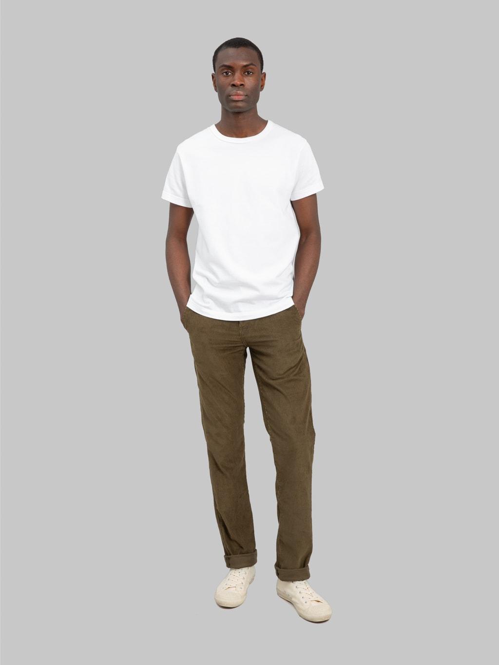 9oz Officer Trousers High Olive Corduroy