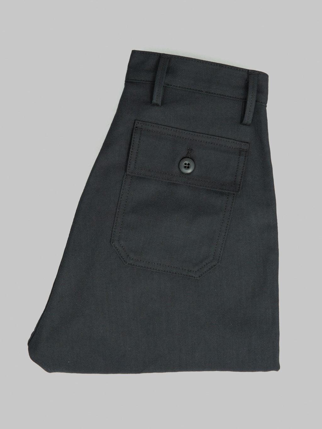 Fatigue Pants Black Herringbone