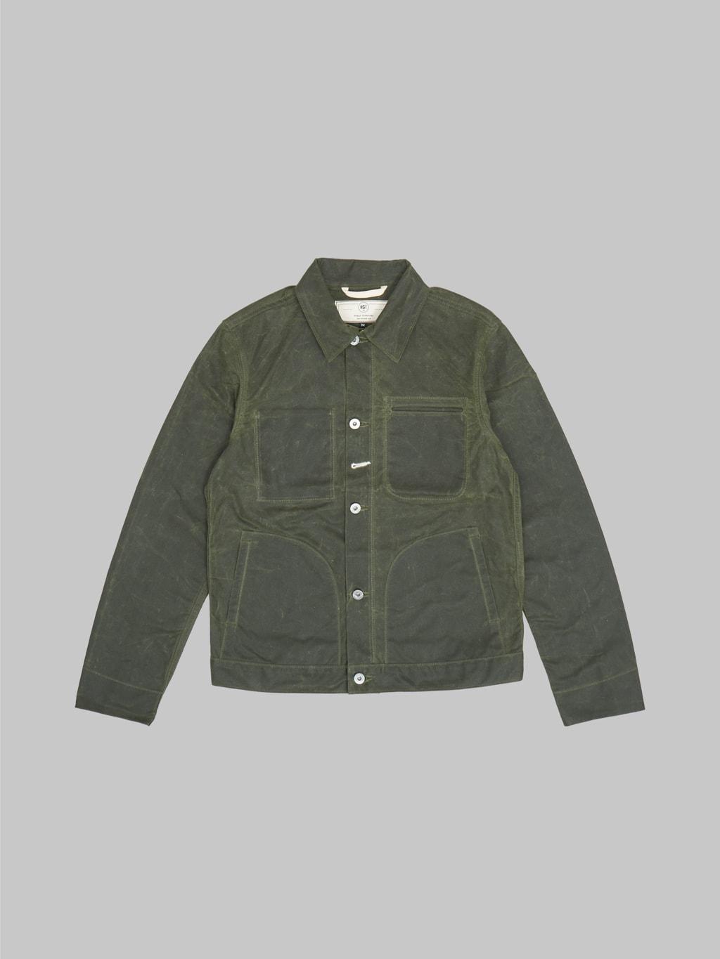 Waxed Canvas Supply Jacket Olive Ridgeline