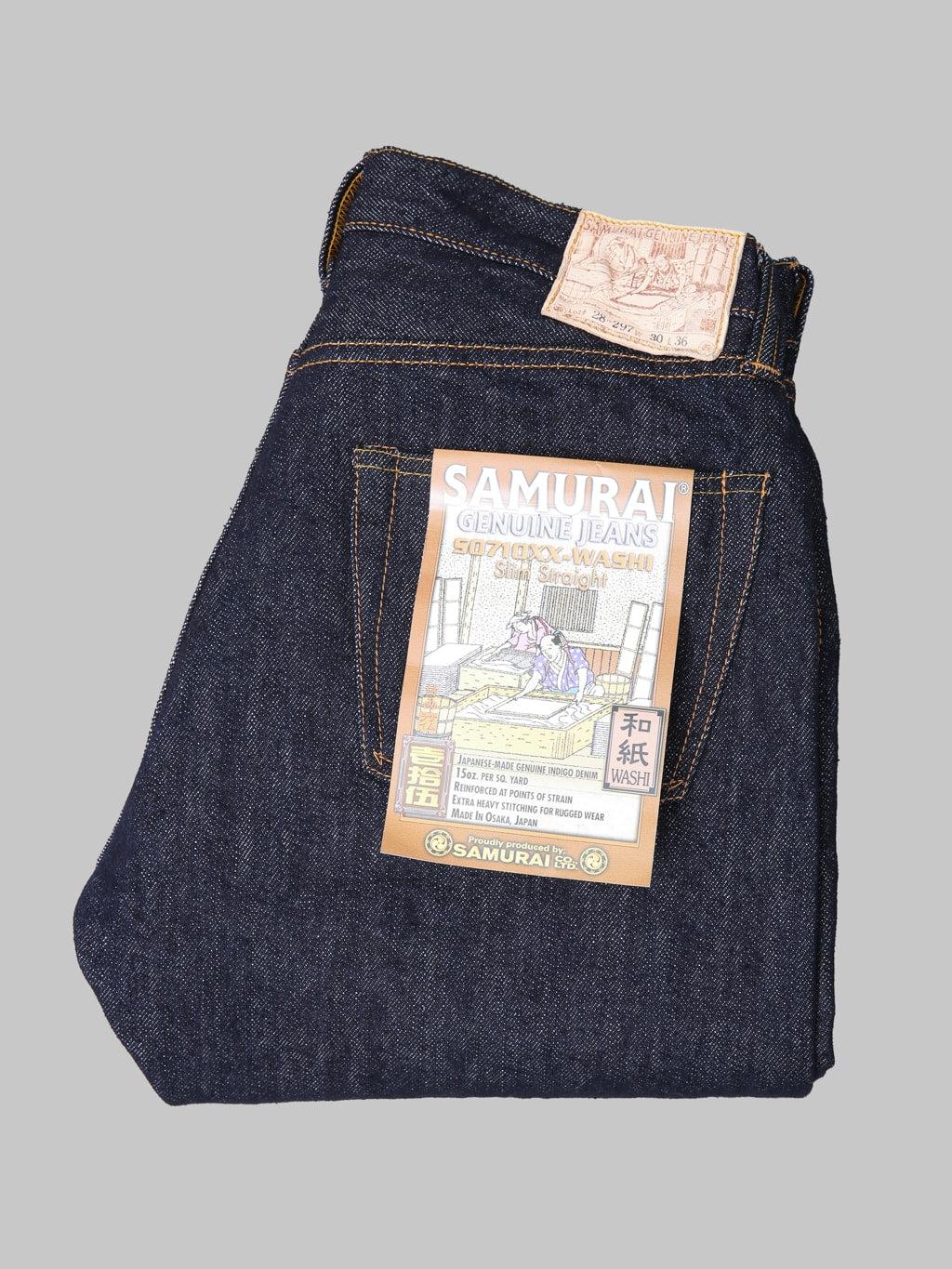 S0710XX-Washi "Washi Denim" 15oz Limited Edition Slim Straight Jeans