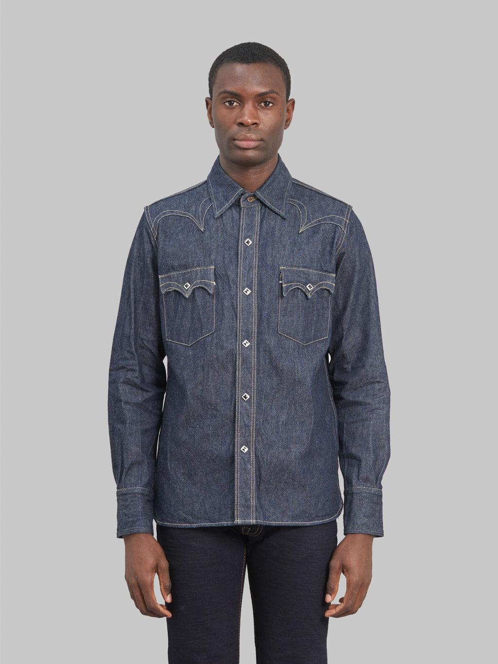 10oz "Kamome SWD-L01" Selvedge Western Denim Shirt