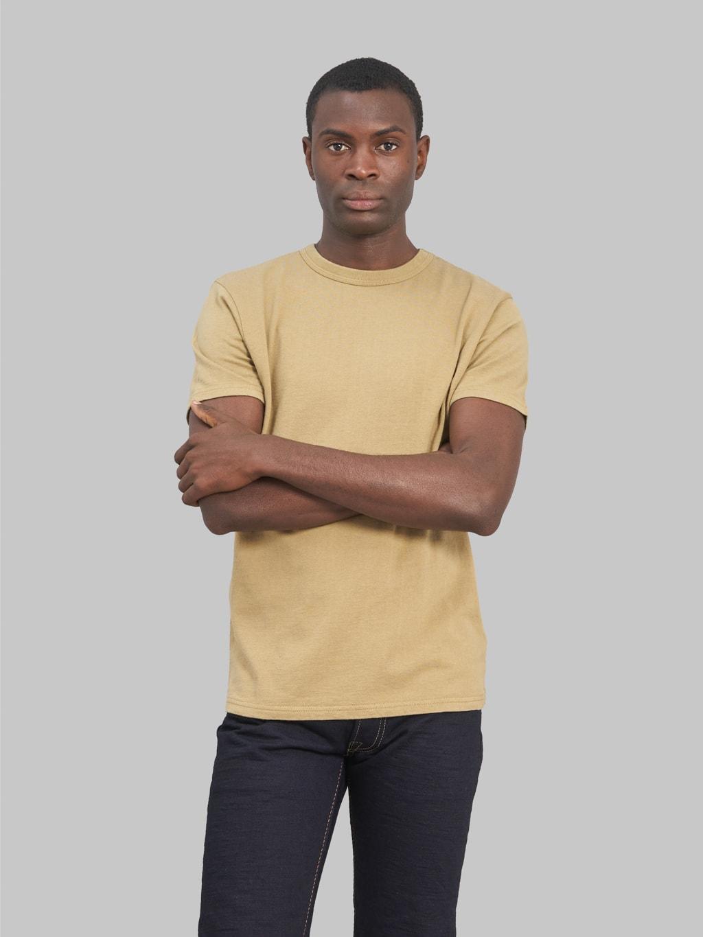 SJST25-RIM Inlay Loopwheel Solid Tee Olive