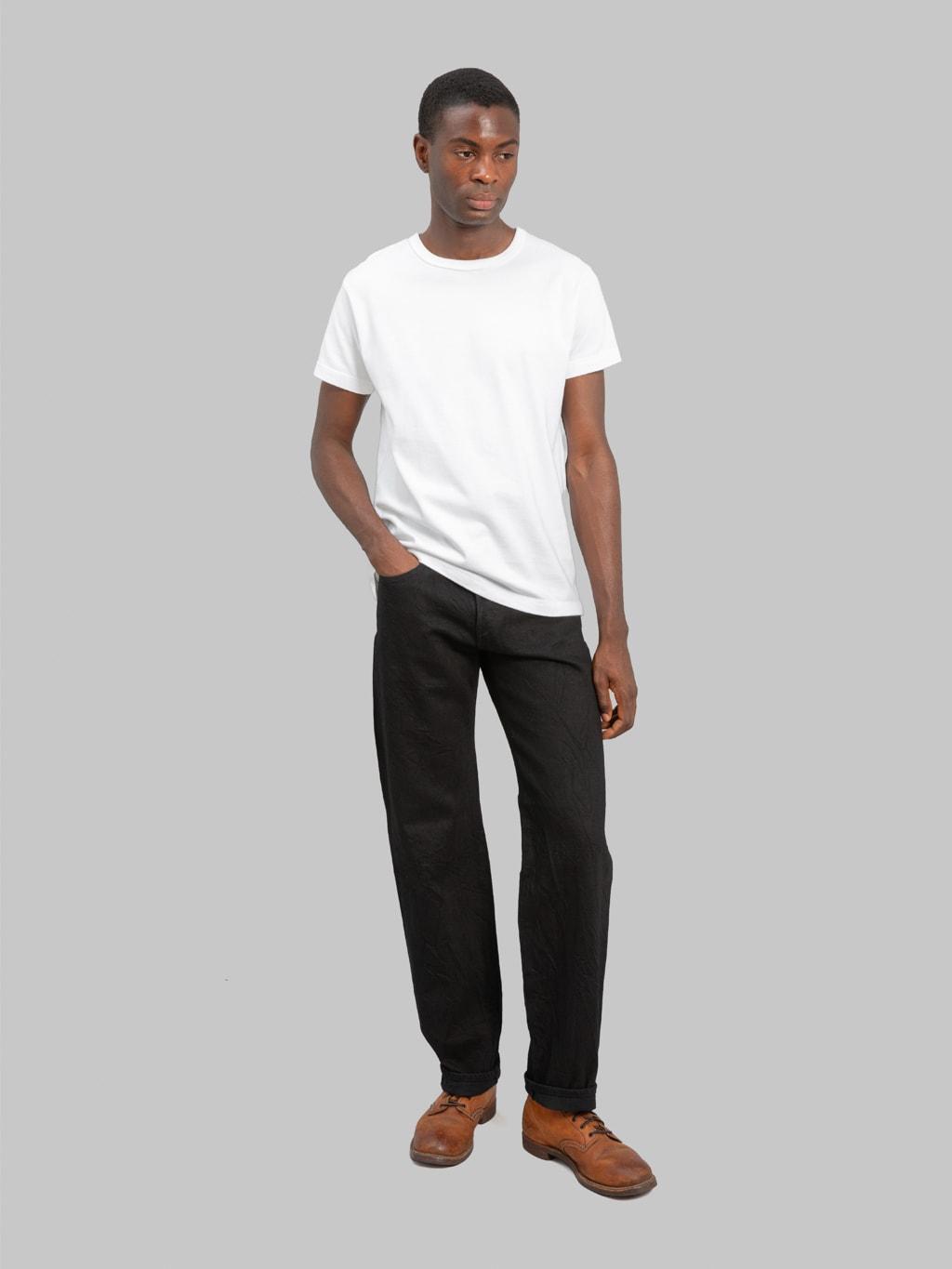 Co. Encinitas 150 12oz Solid Black Regular Straight Jeans