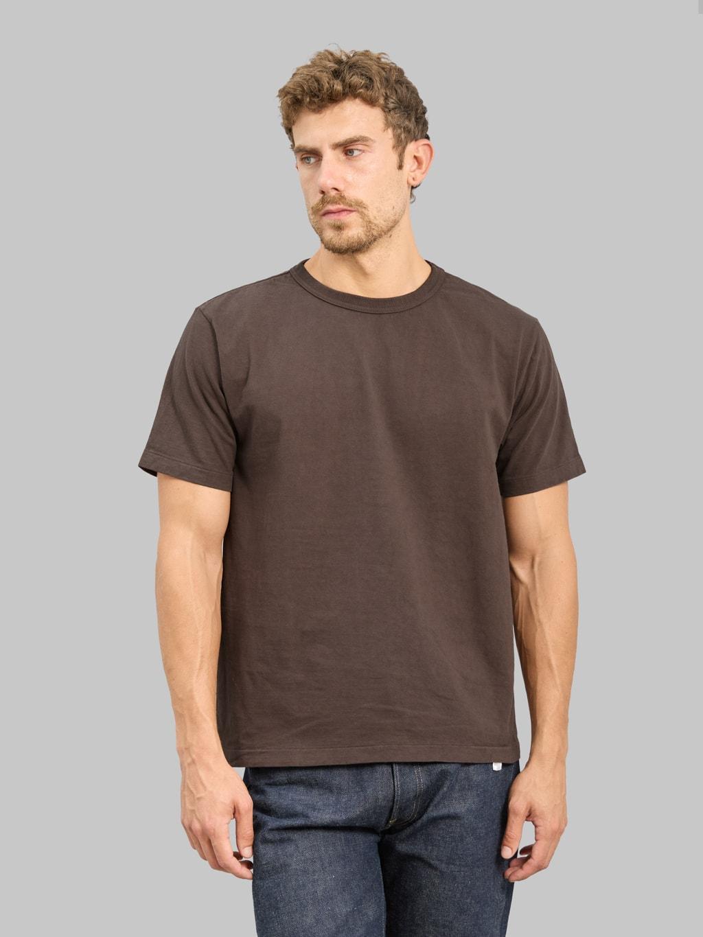 8204 "Ishikawadai" Tubular Jersey T-Shirt Charcoal Black
