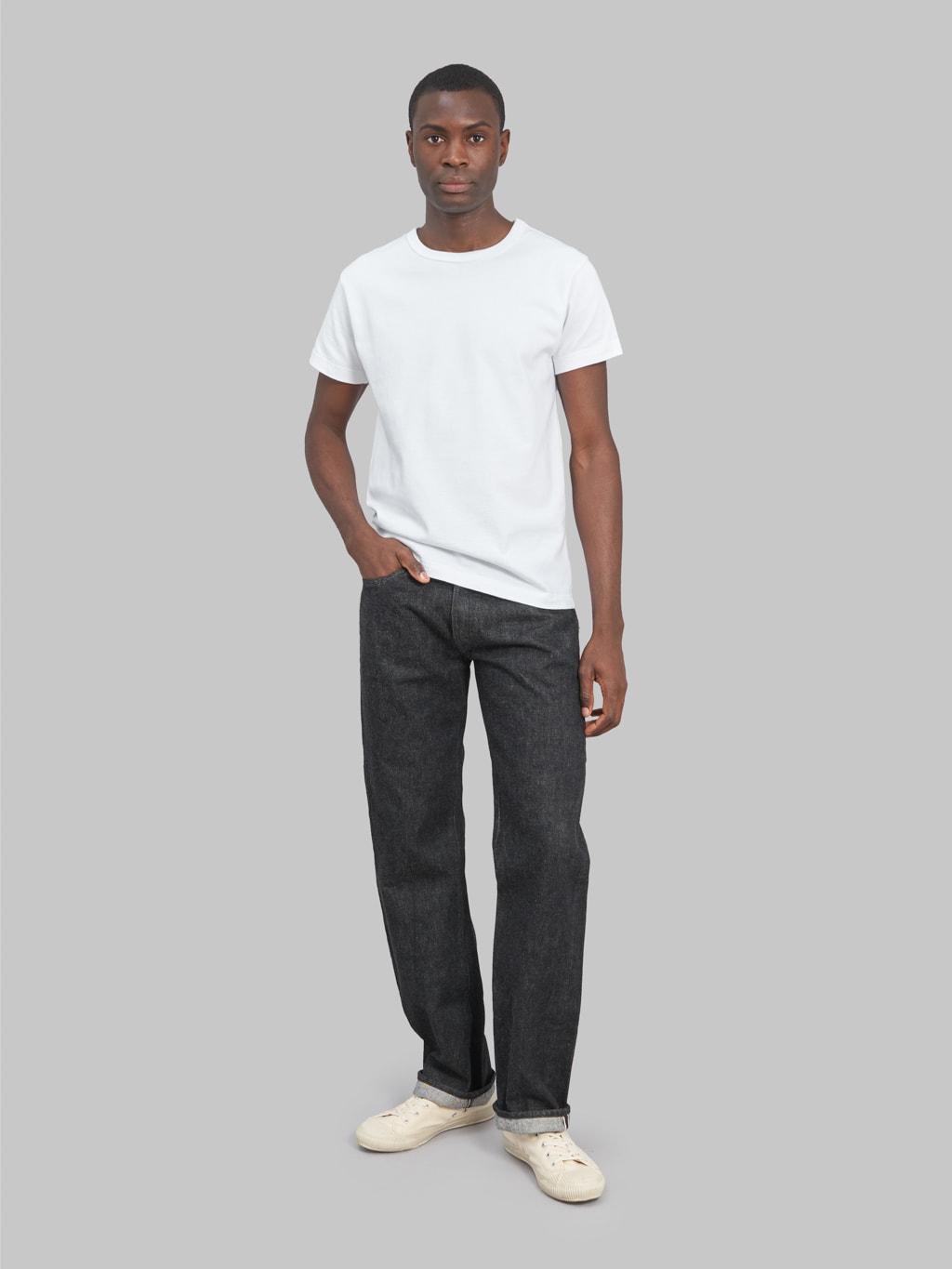 "1947 Model" 14.25oz Black Denim Regular Straight Jeans