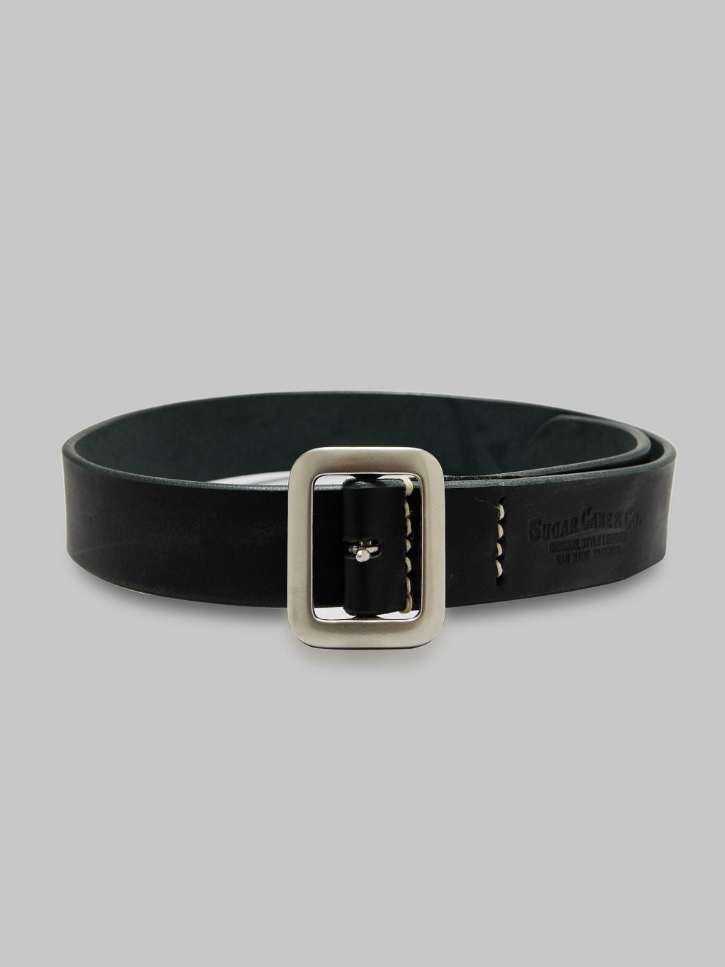 Cowhide Leather Garrison Belt Black