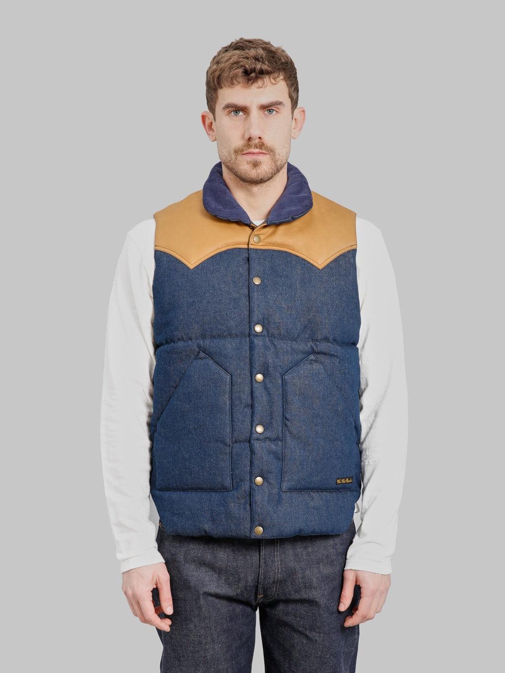 12.5oz Denim Puff Vest