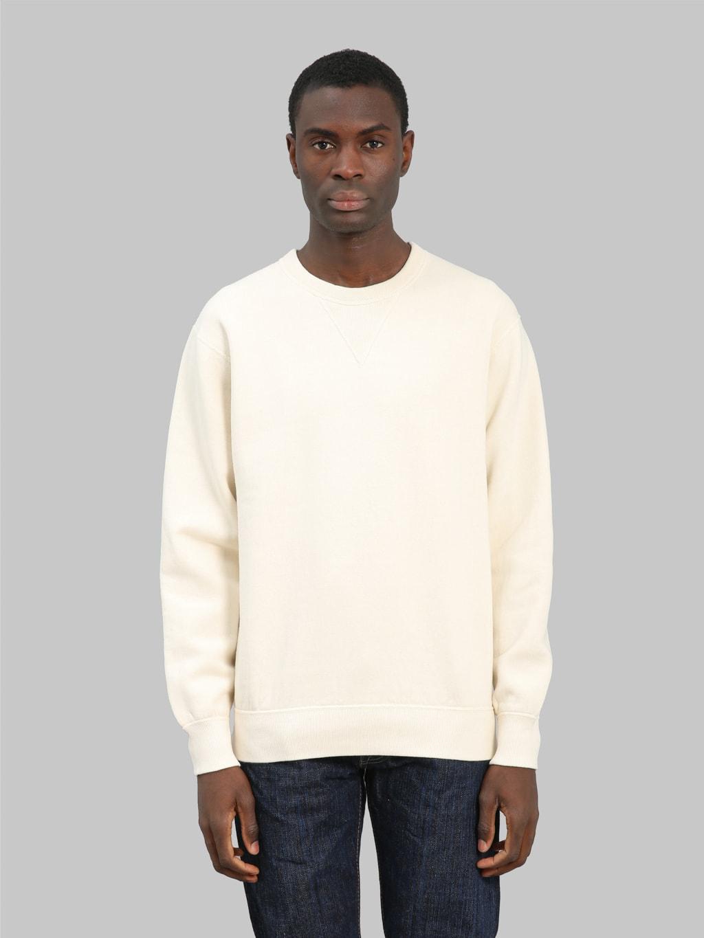 Loopwheel Crew Neck Sweatshirt Ivory