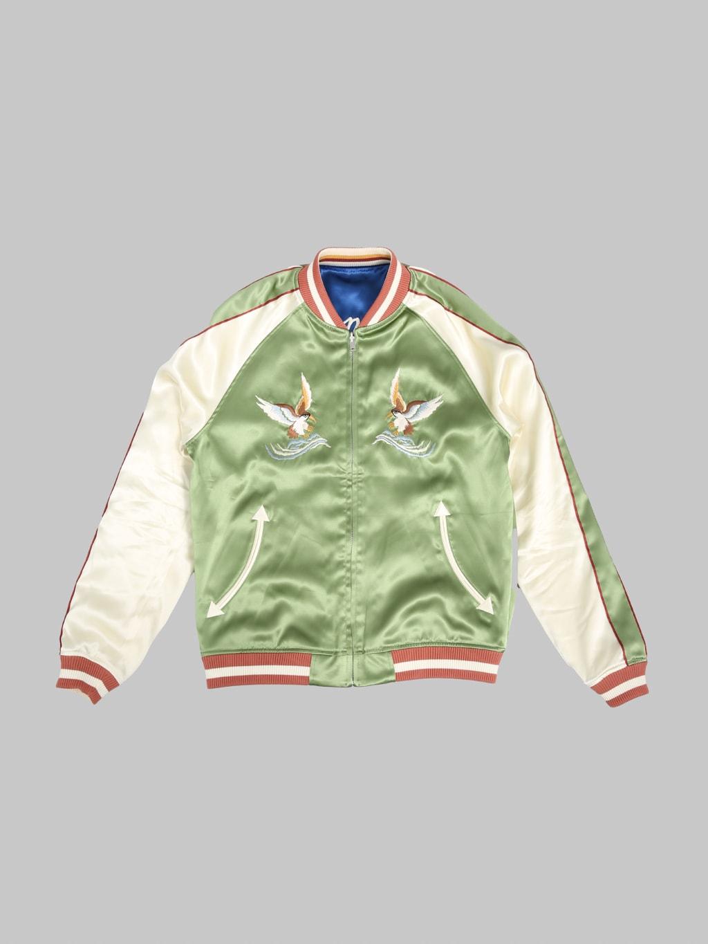Tiger & Dragon Souvenir Jacket Blue Green