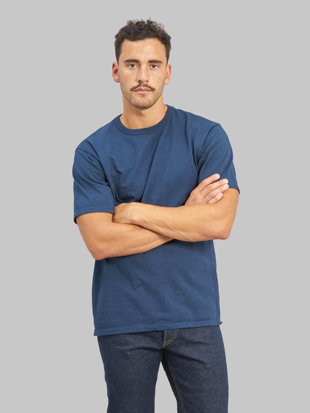 Loopwheeled T-Shirt Navy
