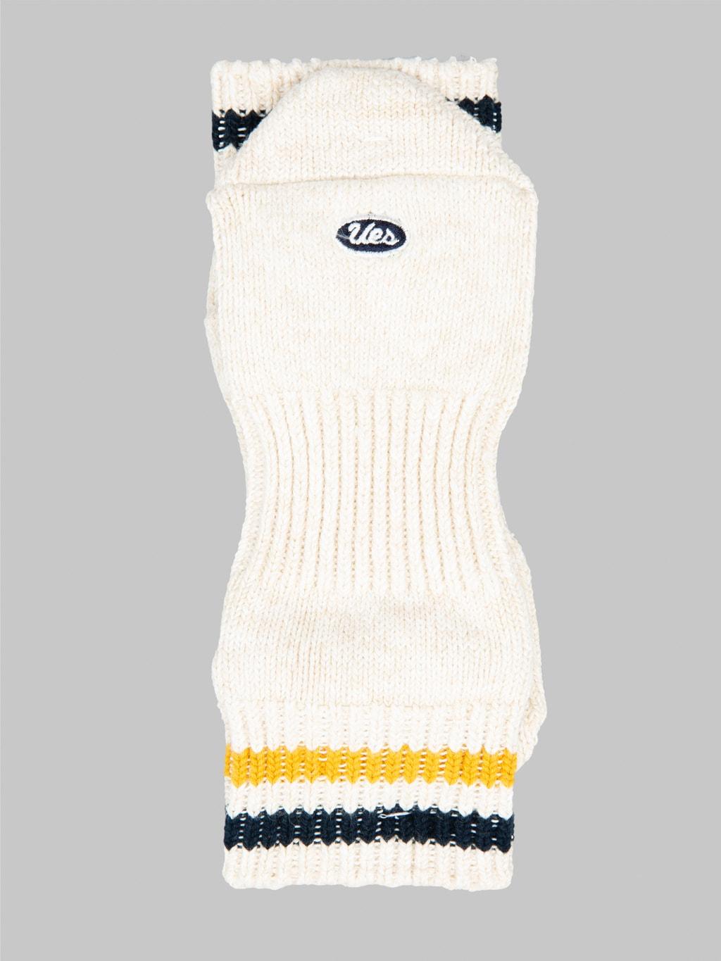 Sneakers Socks White & Yellow