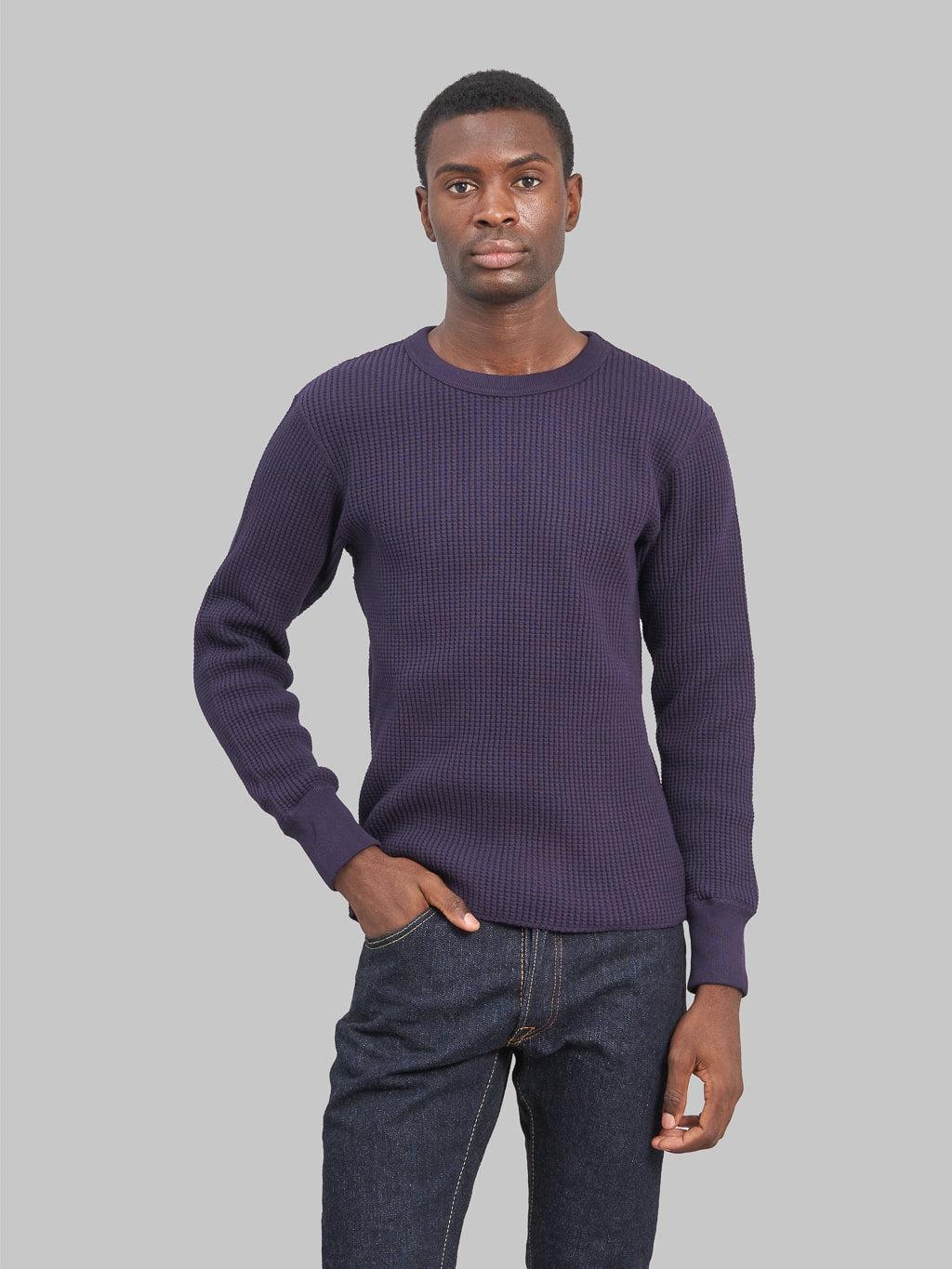 Thermal Big Waffle T-Shirt Navy
