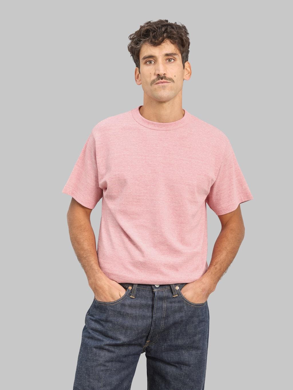 Lot 4096 88/12 Heather Crew Neck T-Shirt Red