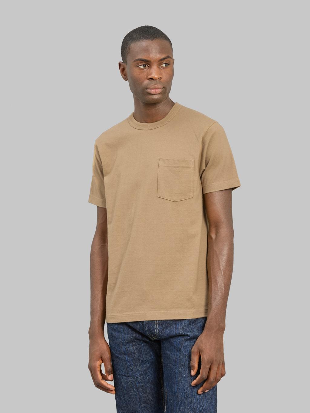 Heavyweight Pocket T-Shirt Beige