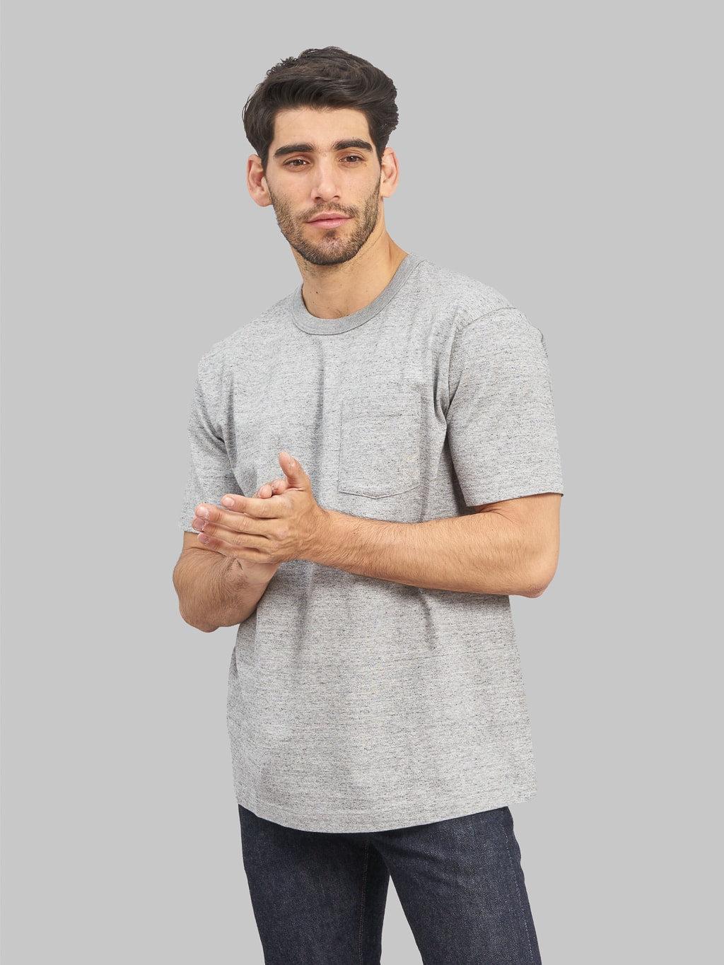 Heavyweight Pocket T-Shirt Heather Grey