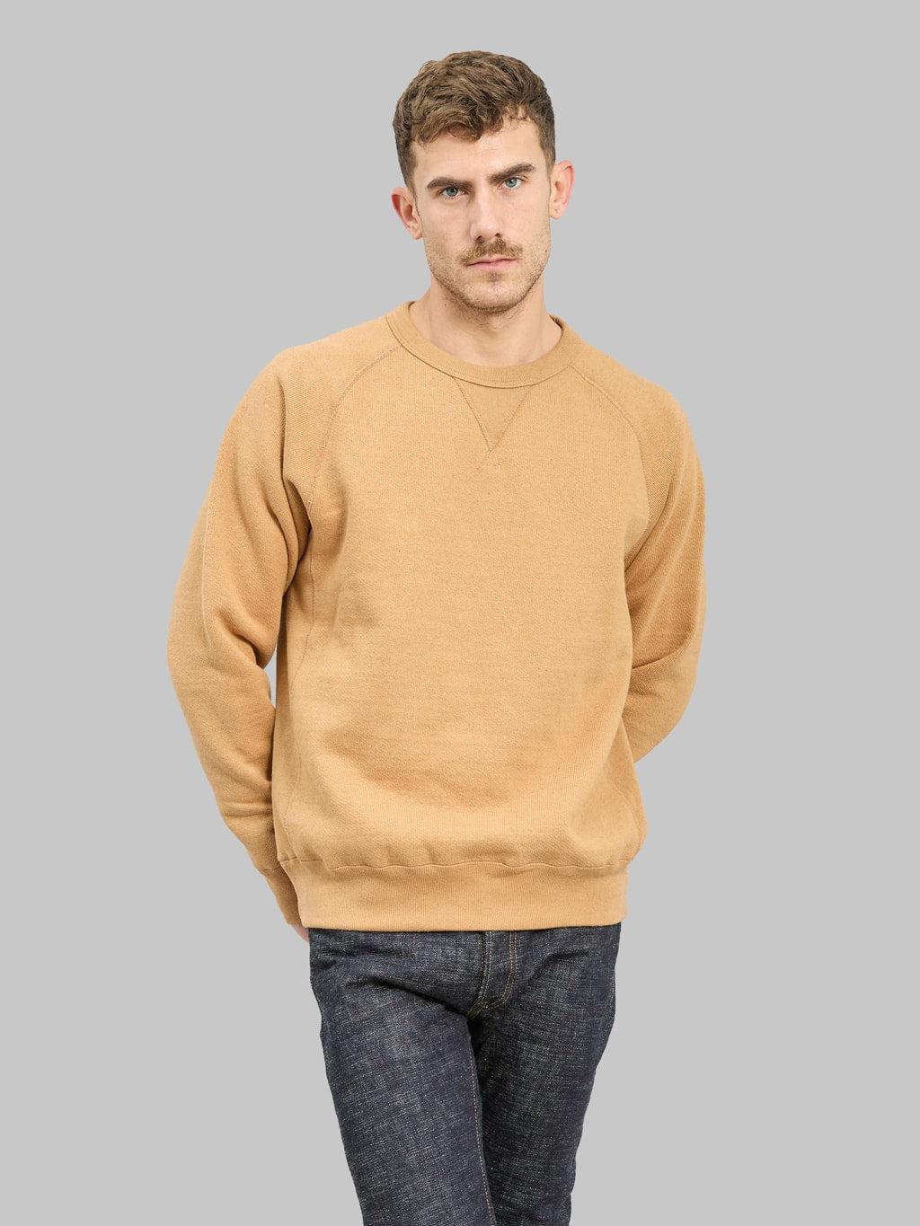 Pullover Crewneck 825gsm Double Heavyweight French Terry Foxfibre® Coyote 80