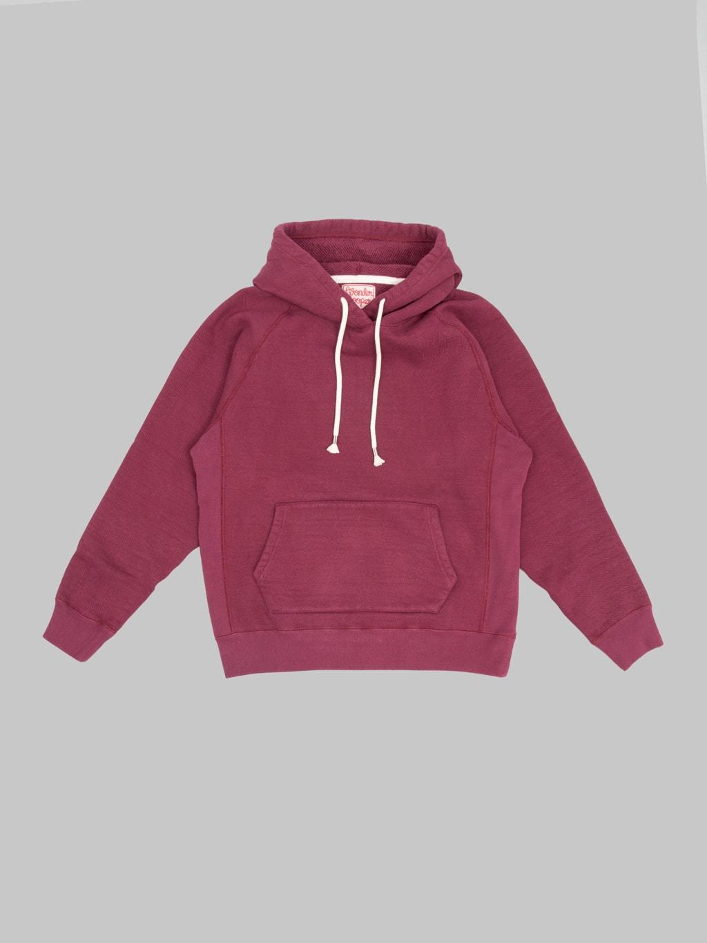 Pullover Hoodie 876gsm Double Heavyweight French Terry Burgundy