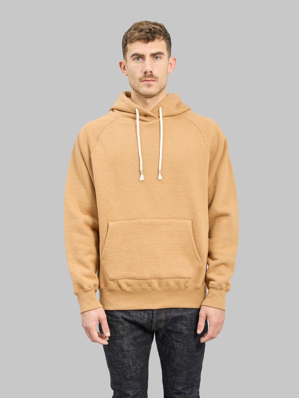 Pullover Hoodie 825gsm Double Heavyweight French Terry Foxfibre® Coyote 80
