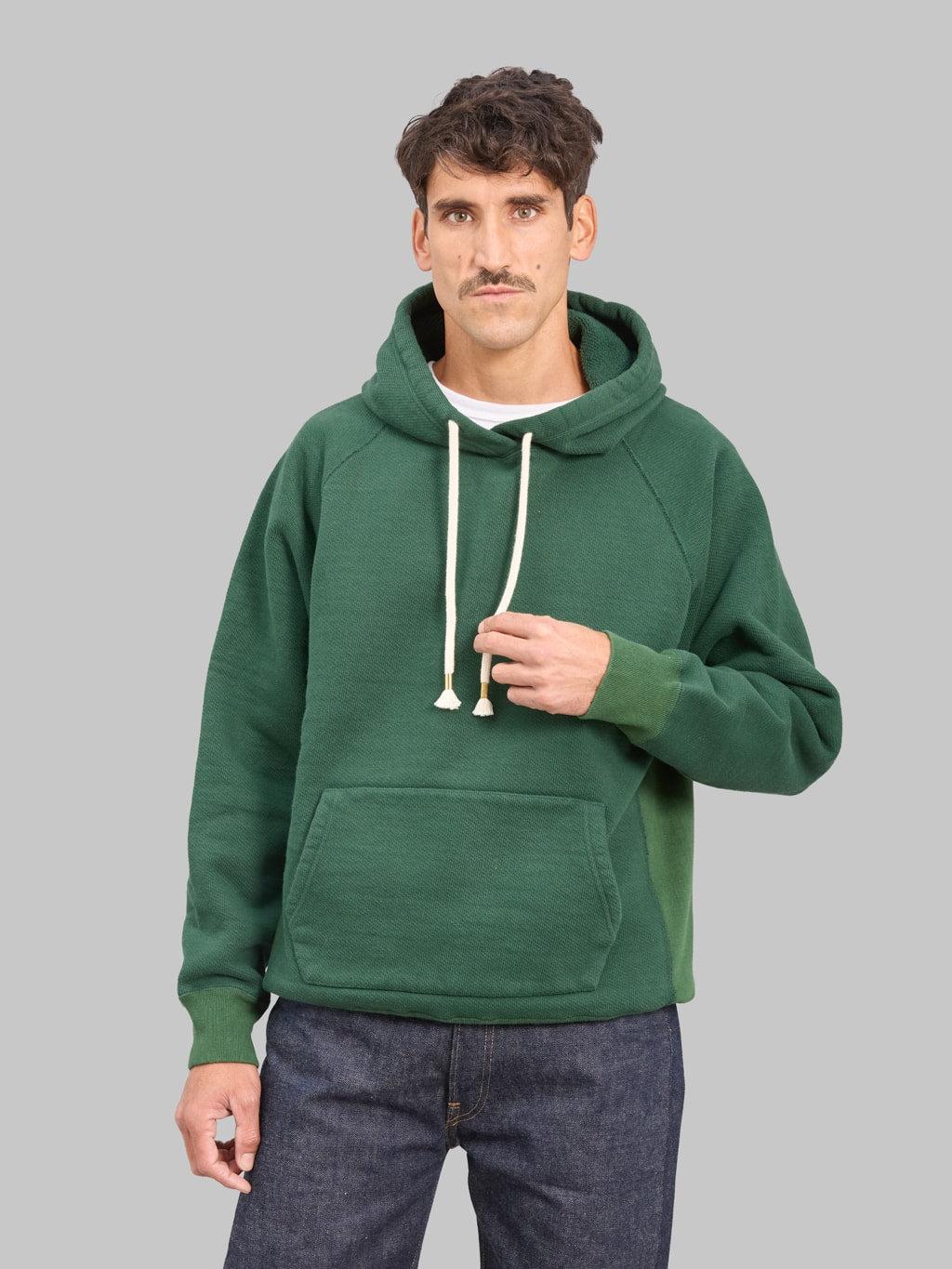 Pullover Hoodie 876gsm Double Heavyweight French Terry Racing Green