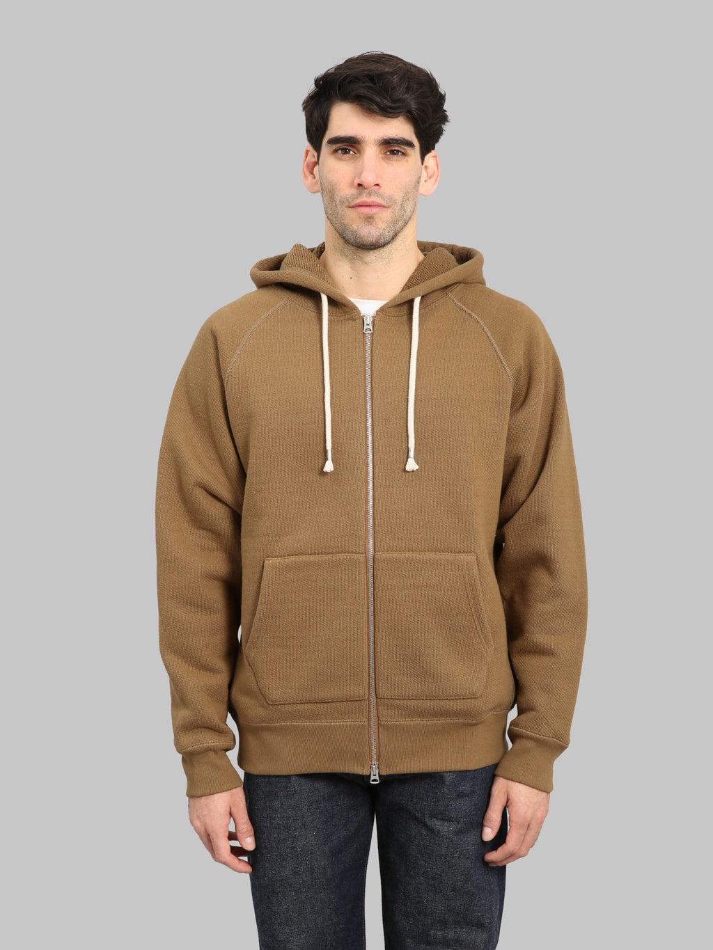 Zip Hoodie 876gsm Double Heavyweight French Terry Dune
