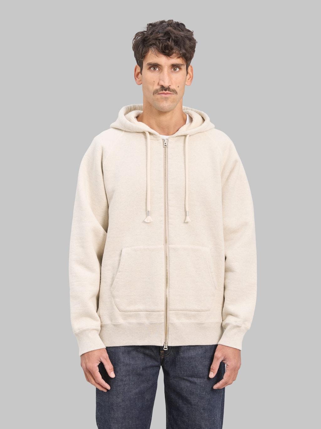 Zip Hoodie 876gsm Double Heavyweight French Terry Oatmeal