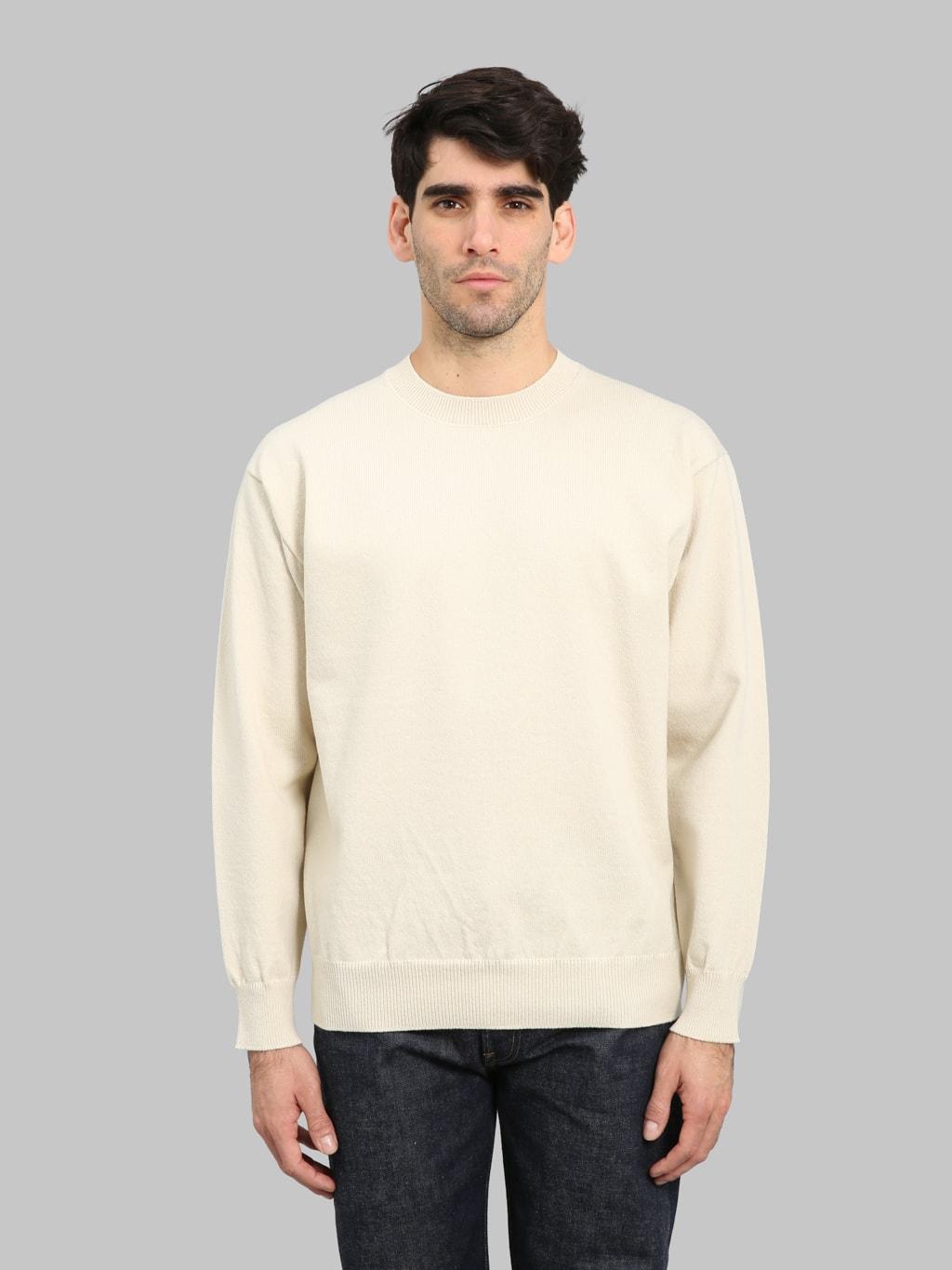 Rigid Cashmere Crew Neck Pullover Raw