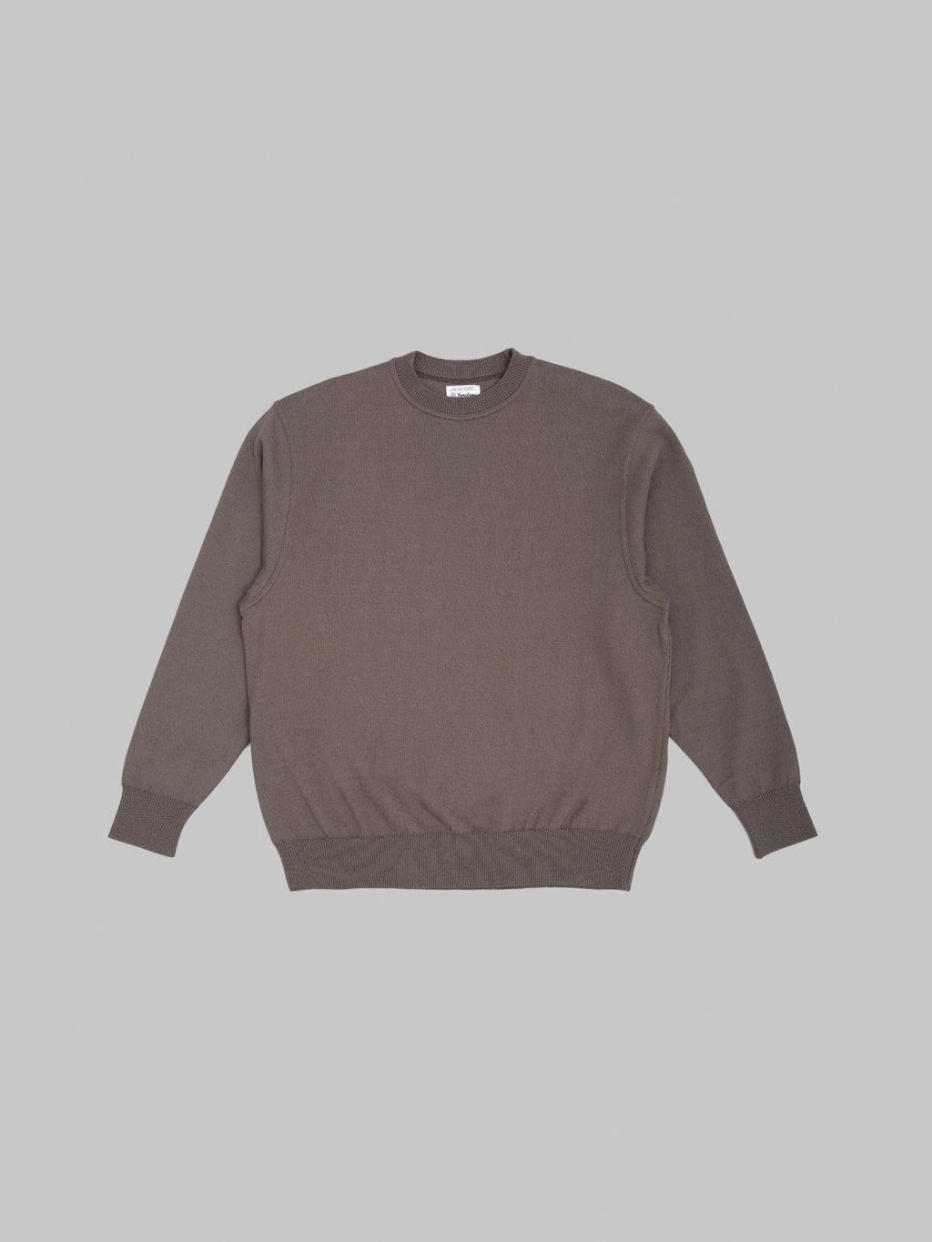 Wave Cotton Knit Pullover Grey