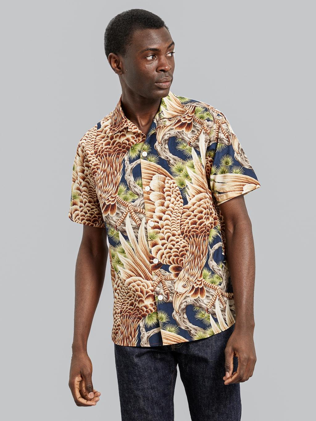 Hawaiian Navy Hawk Shirt