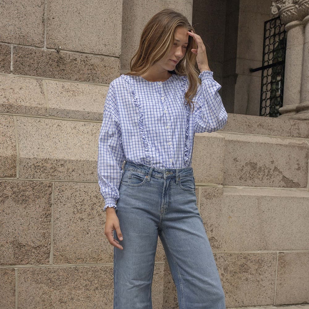 Limited Edition Ruffle Button-Up Blouse