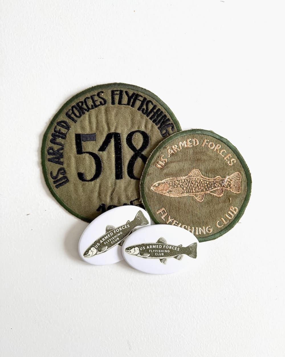 Armed Forces Fly Fishing Patch Set