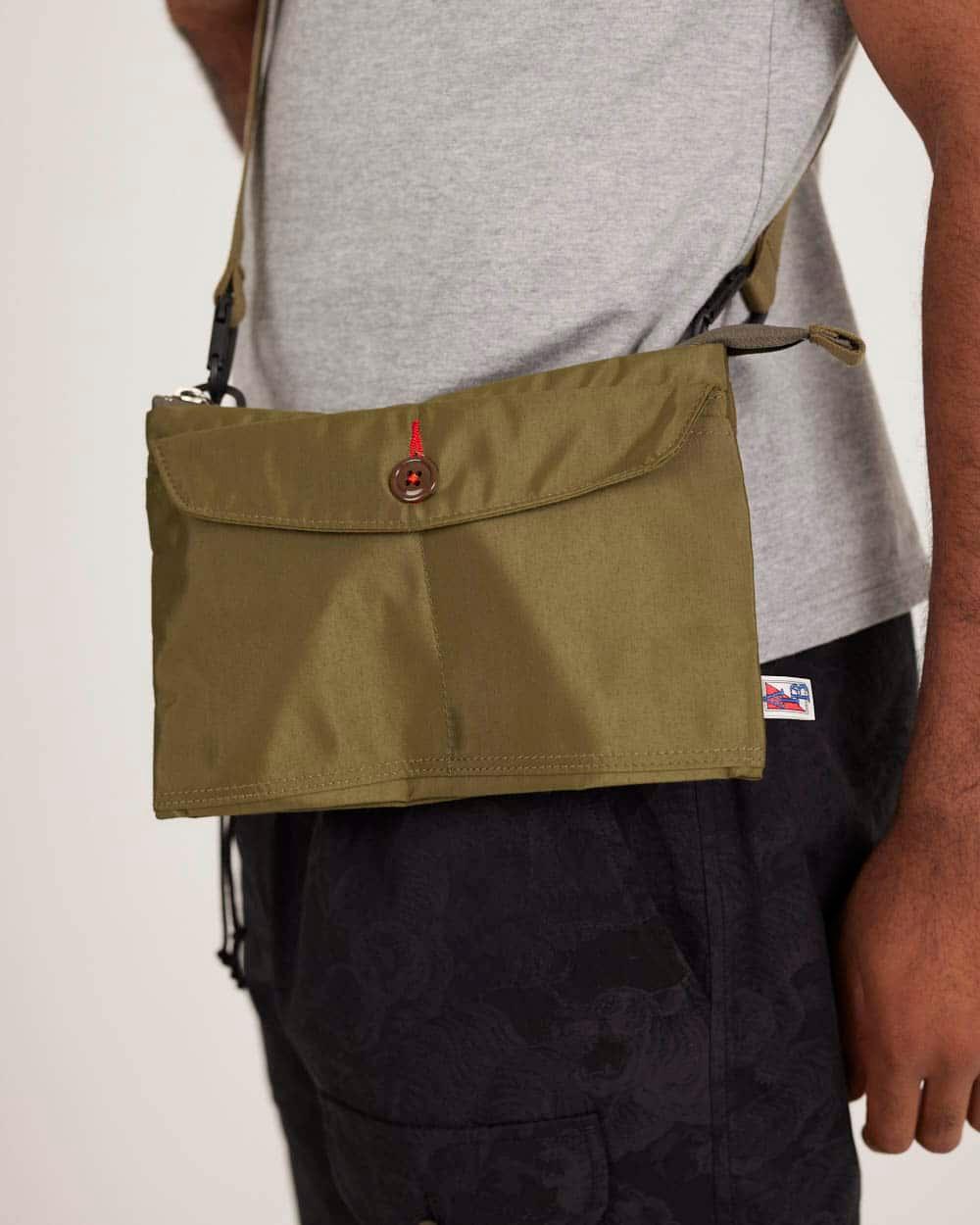 Army Duck Nylon Shoulder Pouch