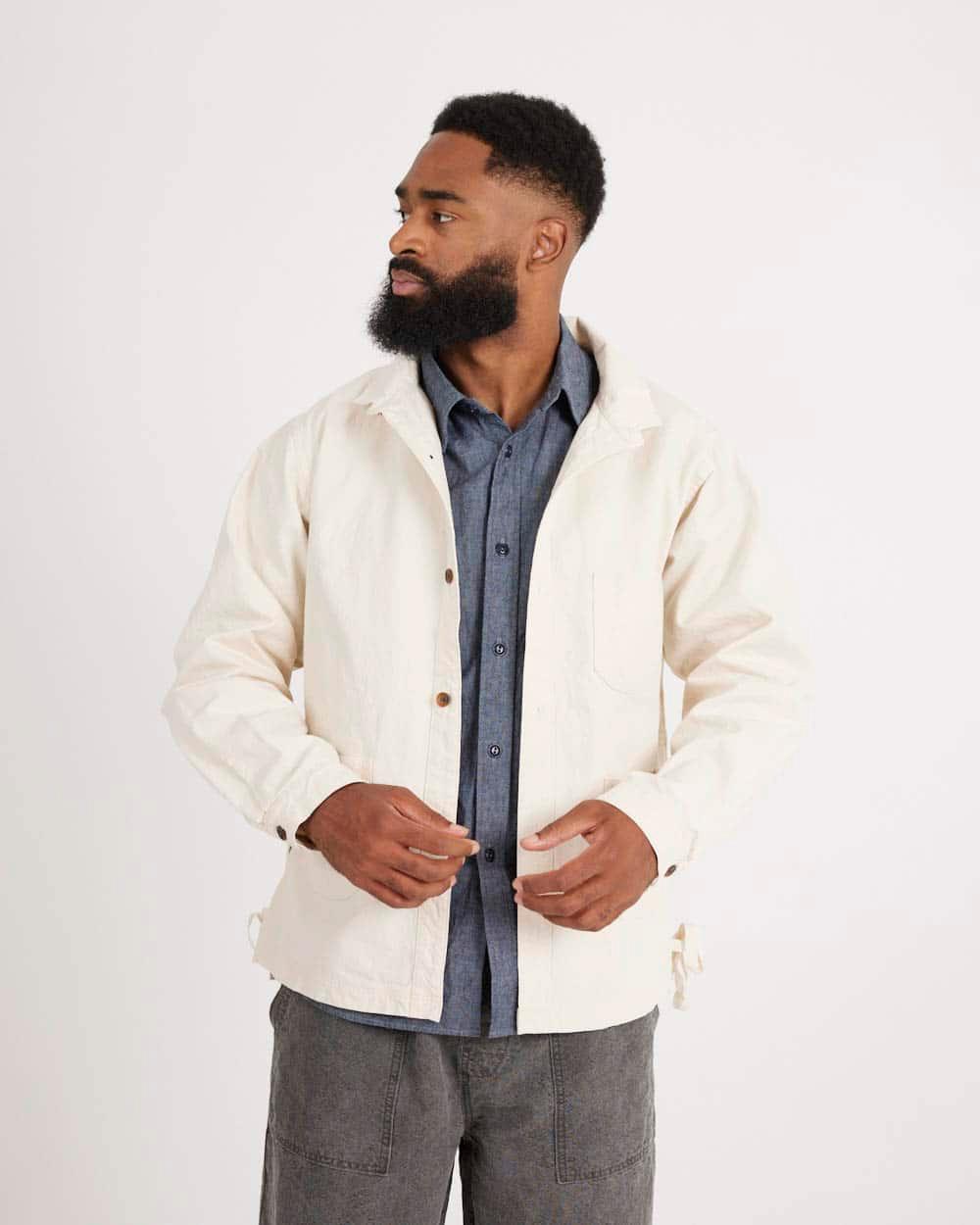 8oz Canvas Wing Collar Shirt Jacket