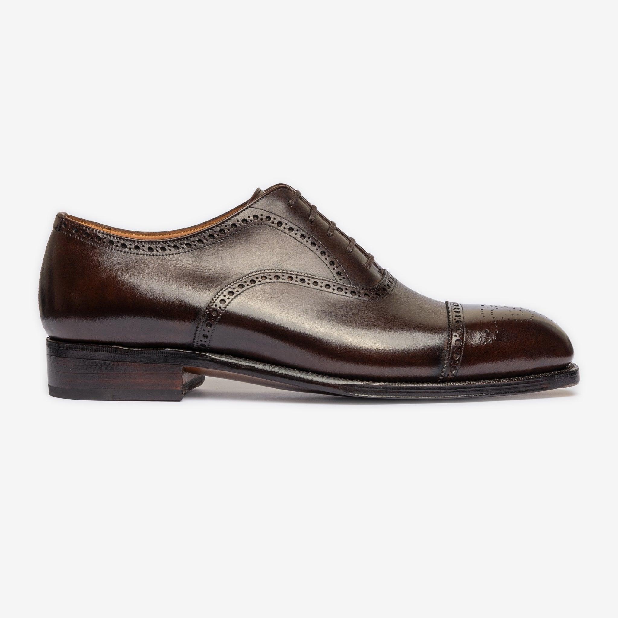 Semi Brogue Oxford | Bitter Choco - Char Last