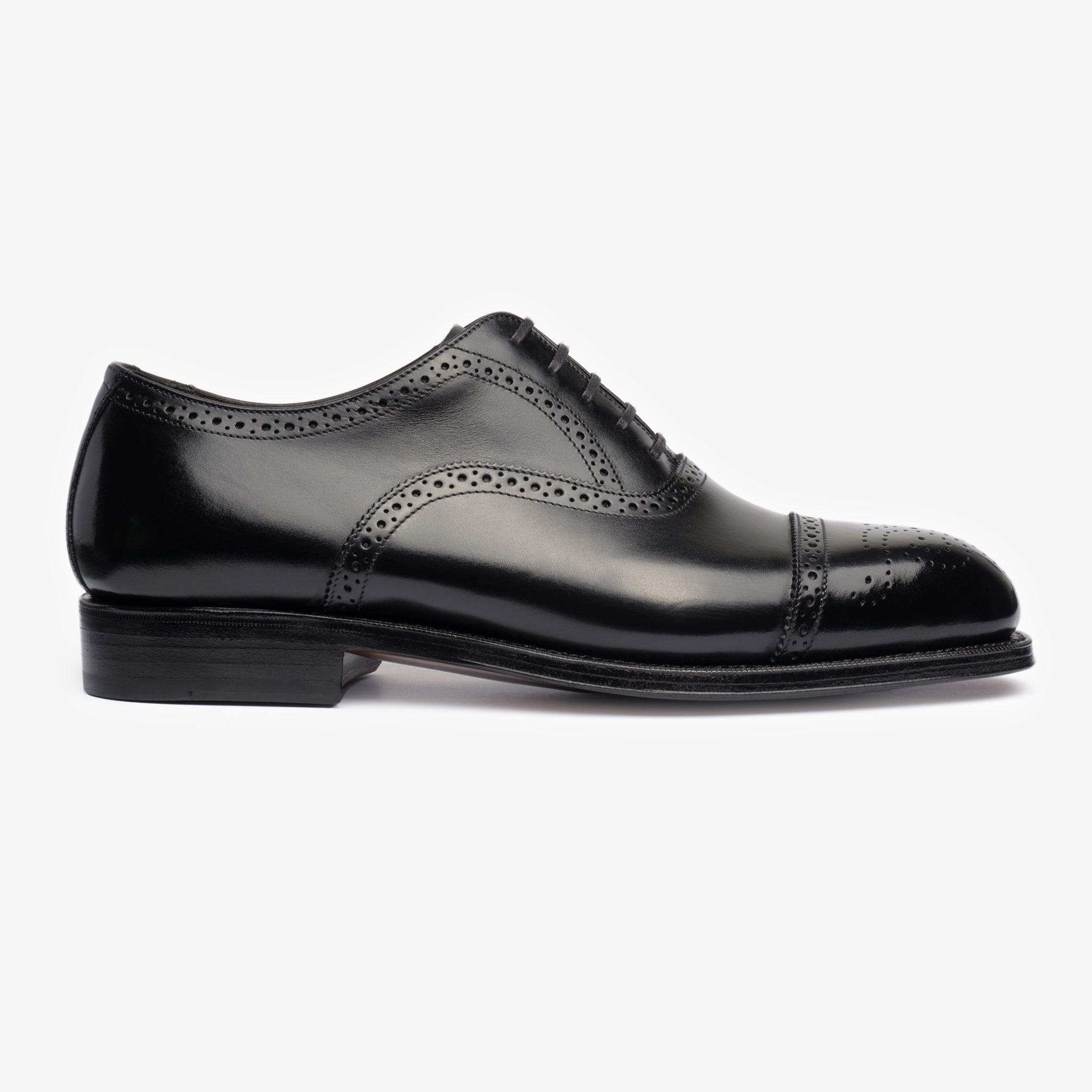 Semi Brogue Oxford | Black - Char Last