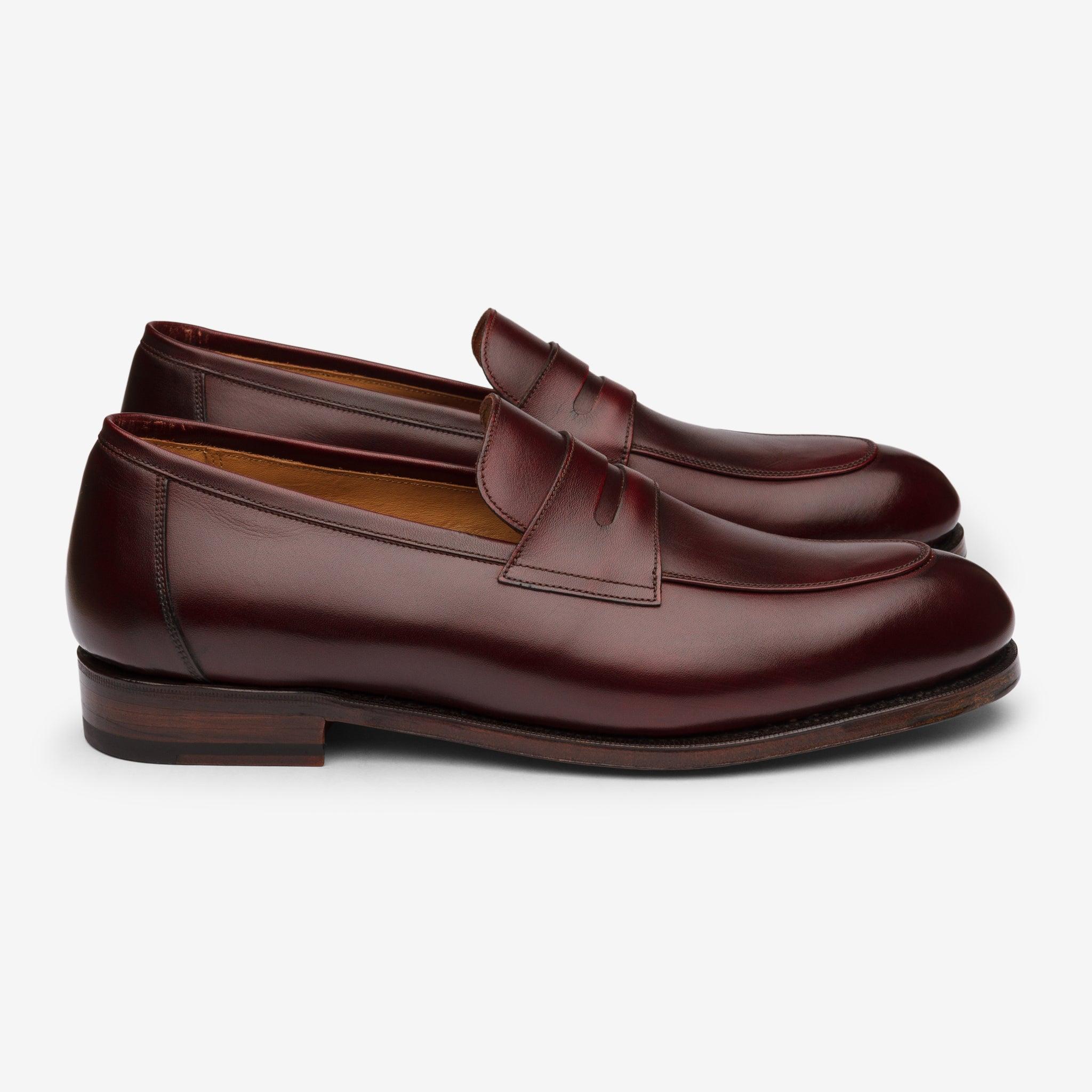 Folded Penny Loafer | Burgundy - Rufer Last