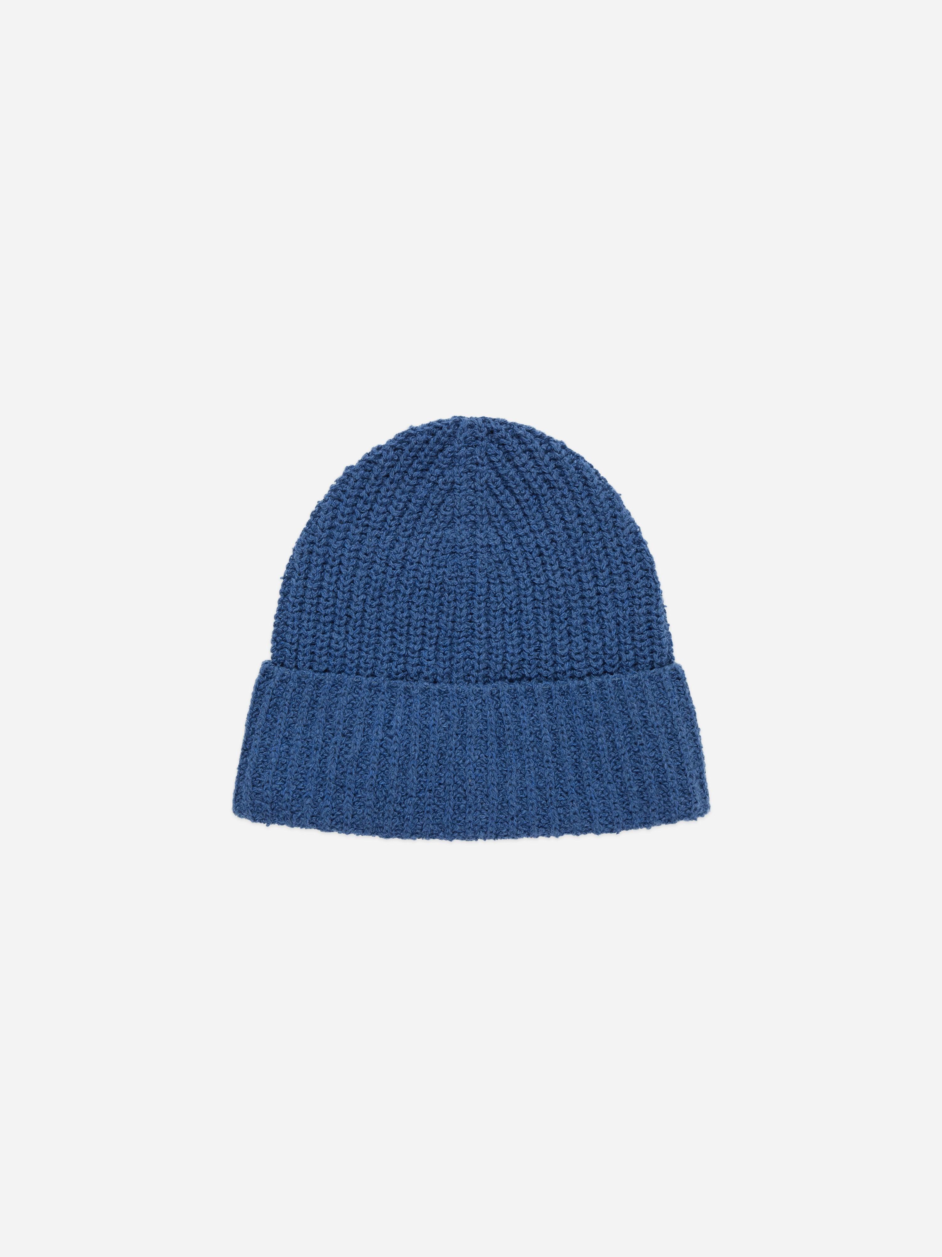 Cotton Watch Cap ~ Lapis Boucle